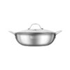 Chảo xào inox cao cấp 3 lớp đáy liền Elmich Trimax EL-3798 size 30cm