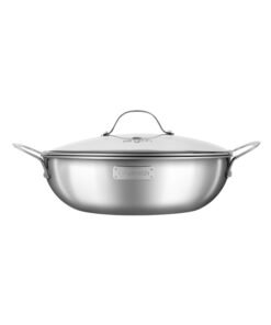 Chảo xào inox cao cấp 3 lớp đáy liền Elmich Trimax EL-3798 size 30cm