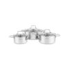 Bộ nồi inox liền khối Elmich Trimax XR EL-8074 size 16, 20, 22cm