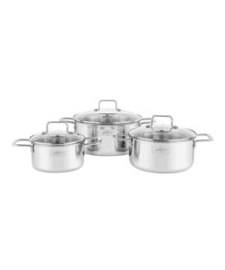 Bộ nồi inox liền khối Elmich Trimax XR EL-8074 size 16, 20, 22cm